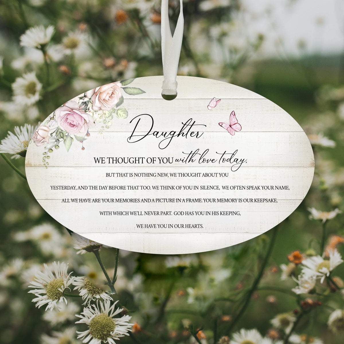 Hanging Memorial Bereavement Ornament for Loss of Loved One - We Thought Of You - LifeSong Milestones