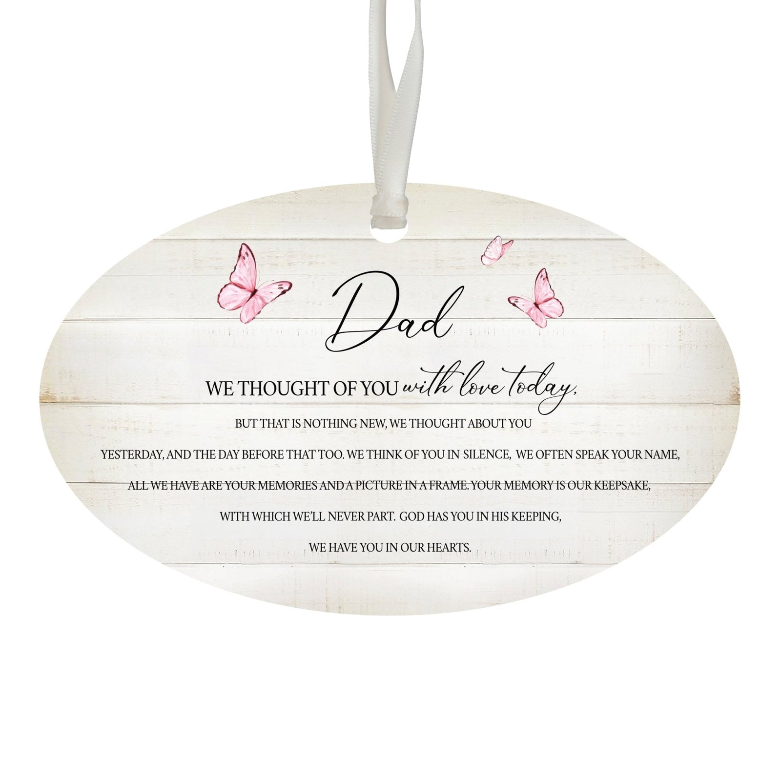 Hanging Memorial Bereavement Ornament for Loss of Loved One - We Thought Of You - LifeSong Milestones