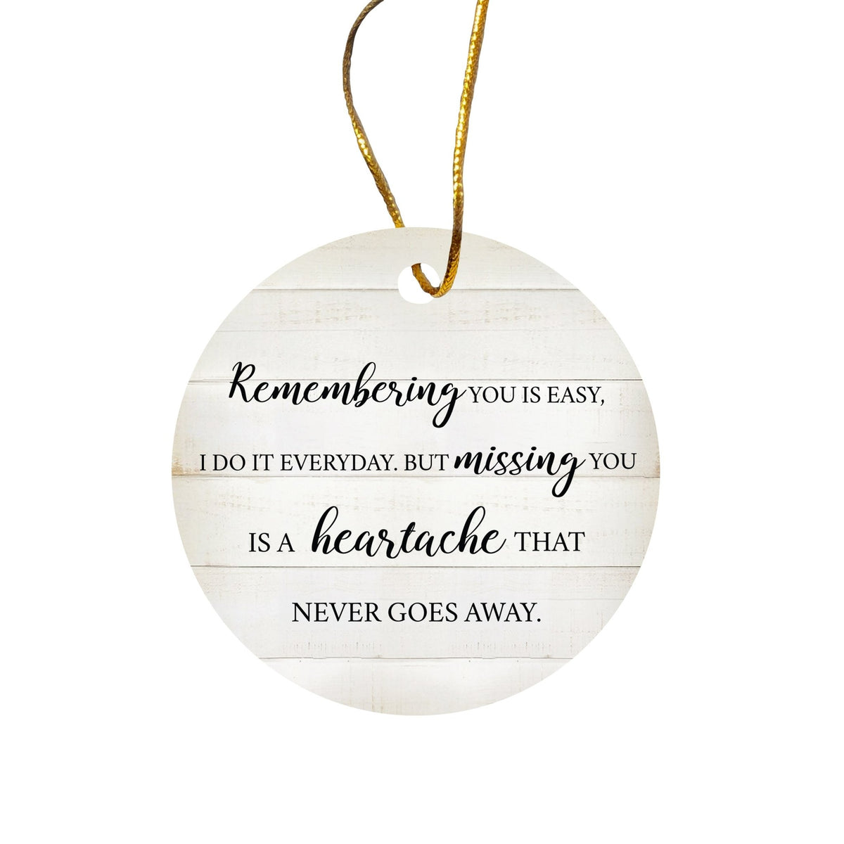 Hanging Memorial Ceramic Ornament for Loss of Loved One - LifeSong Milestones