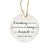 Hanging Memorial Ceramic Ornament for Loss of Loved One - LifeSong Milestones