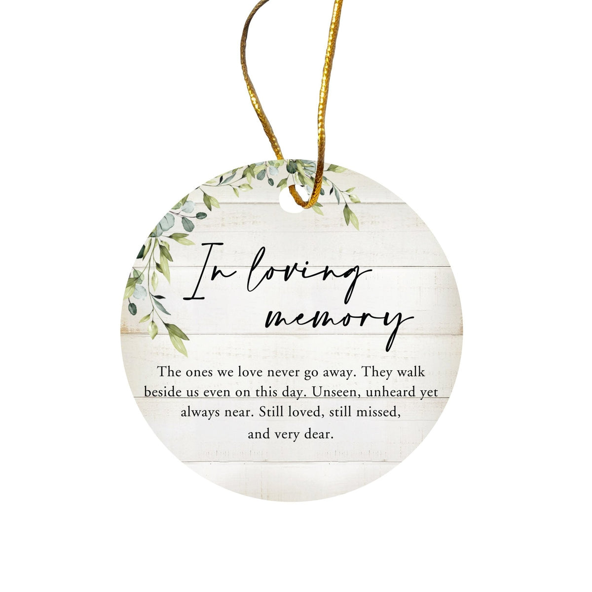 Hanging Memorial Ceramic Ornament for Loss of Loved One - LifeSong Milestones