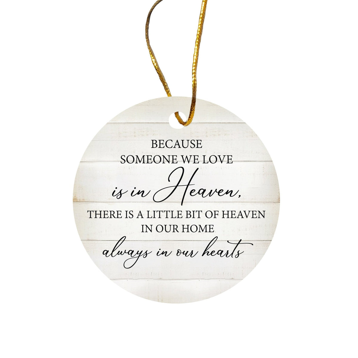 Hanging Memorial Ceramic Ornament for Loss of Loved One - LifeSong Milestones