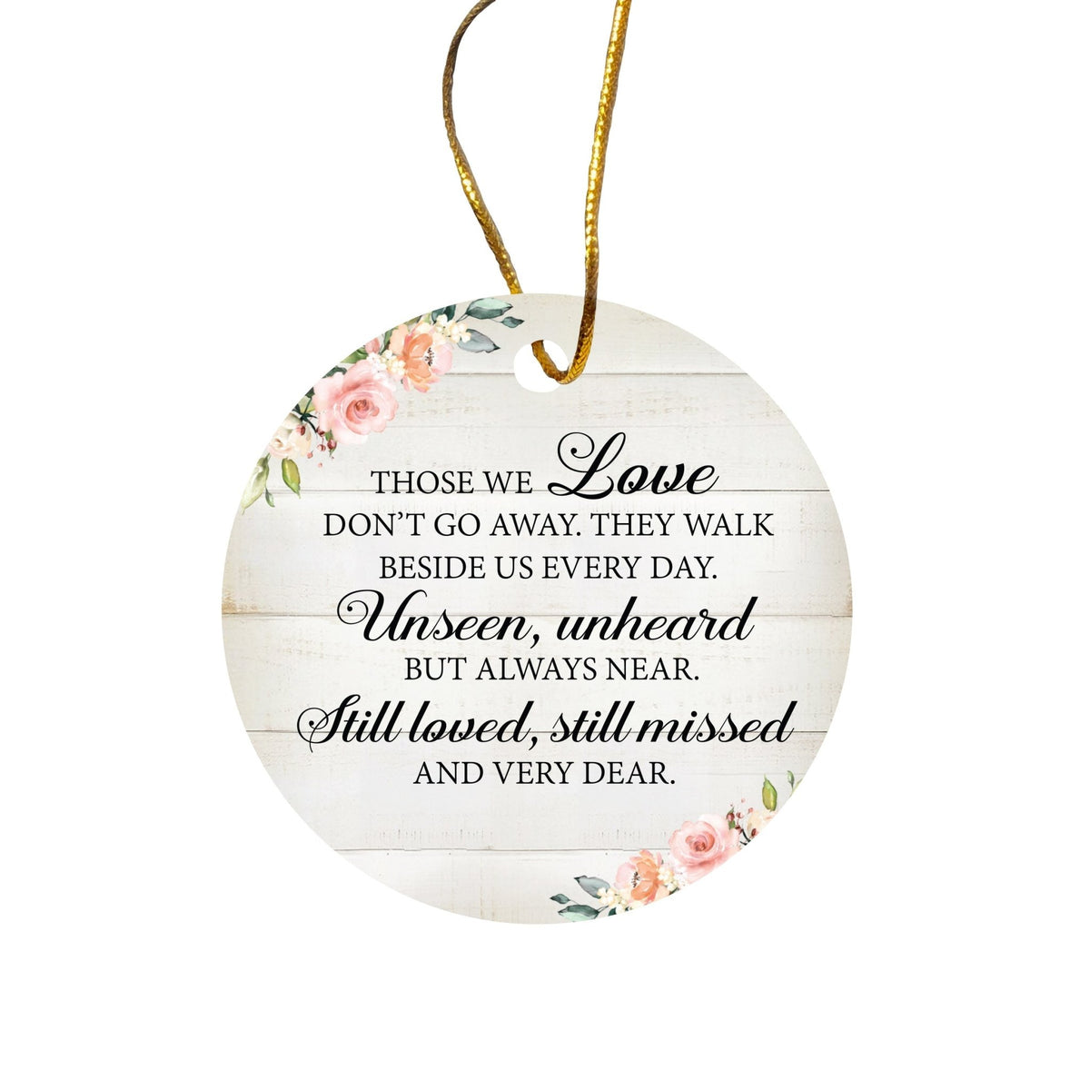 Hanging Memorial Ceramic Ornament for Loss of Loved One - LifeSong Milestones