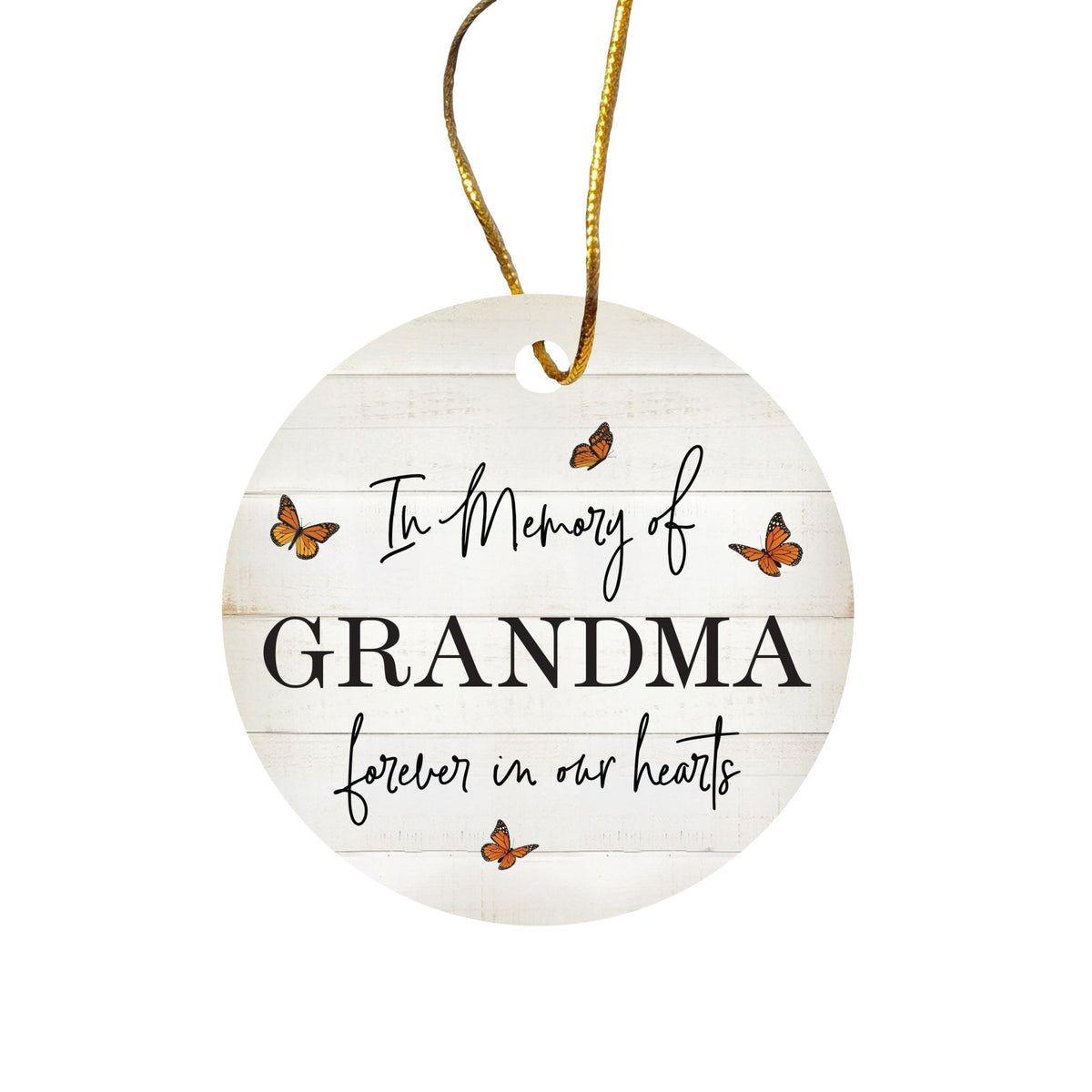 Hanging Memorial Ceramic Ornament for Loss of Loved One - LifeSong Milestones