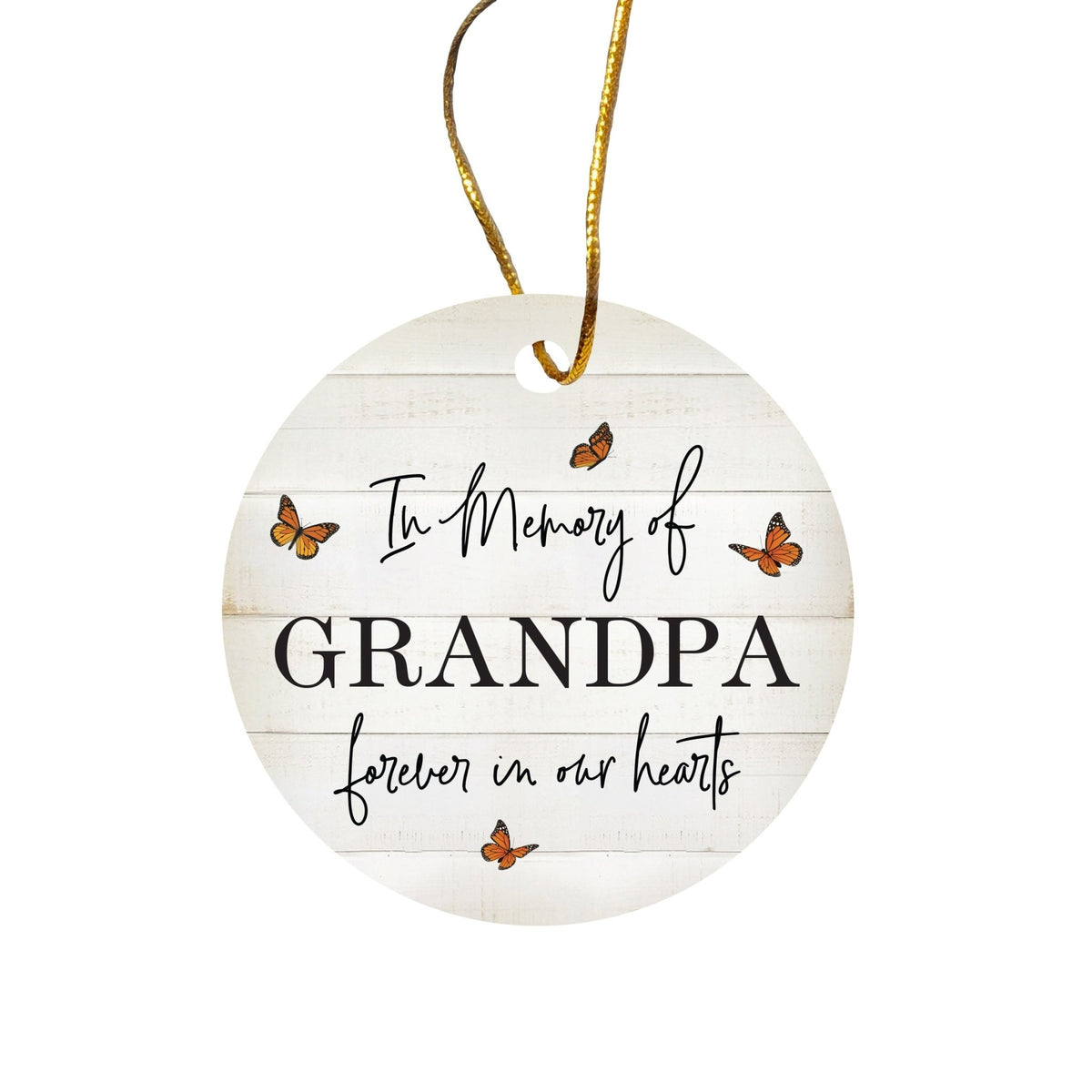 Hanging Memorial Ceramic Ornament for Loss of Loved One - LifeSong Milestones