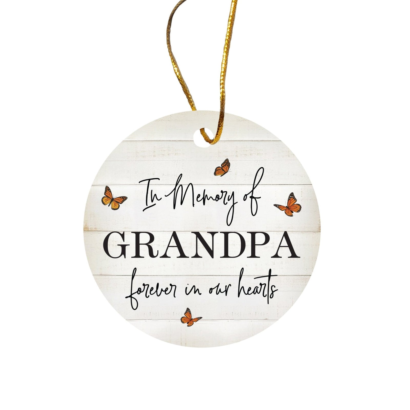 Hanging Memorial Ceramic Ornament for Loss of Loved One - LifeSong Milestones