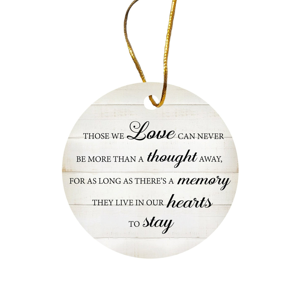 Hanging Memorial Ceramic Ornament for Loss of Loved One - LifeSong Milestones