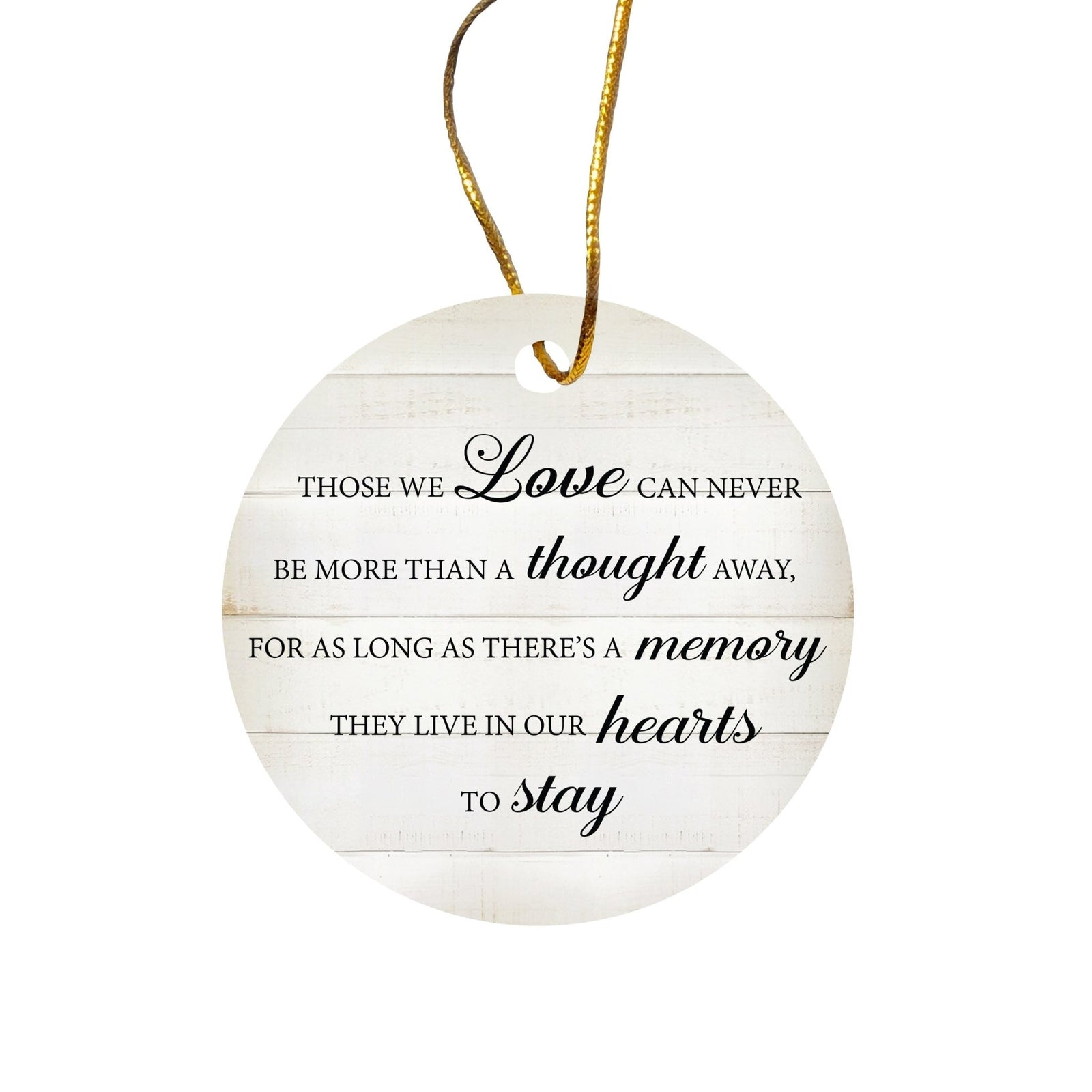 Hanging Memorial Ceramic Ornament for Loss of Loved One - LifeSong Milestones