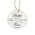 Hanging Memorial Ceramic Ornament for Loss of Loved One - If Love Could - LifeSong Milestones