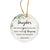 Hanging Memorial Ceramic Ornament for Loss of Loved One - We Know You Would - LifeSong Milestones