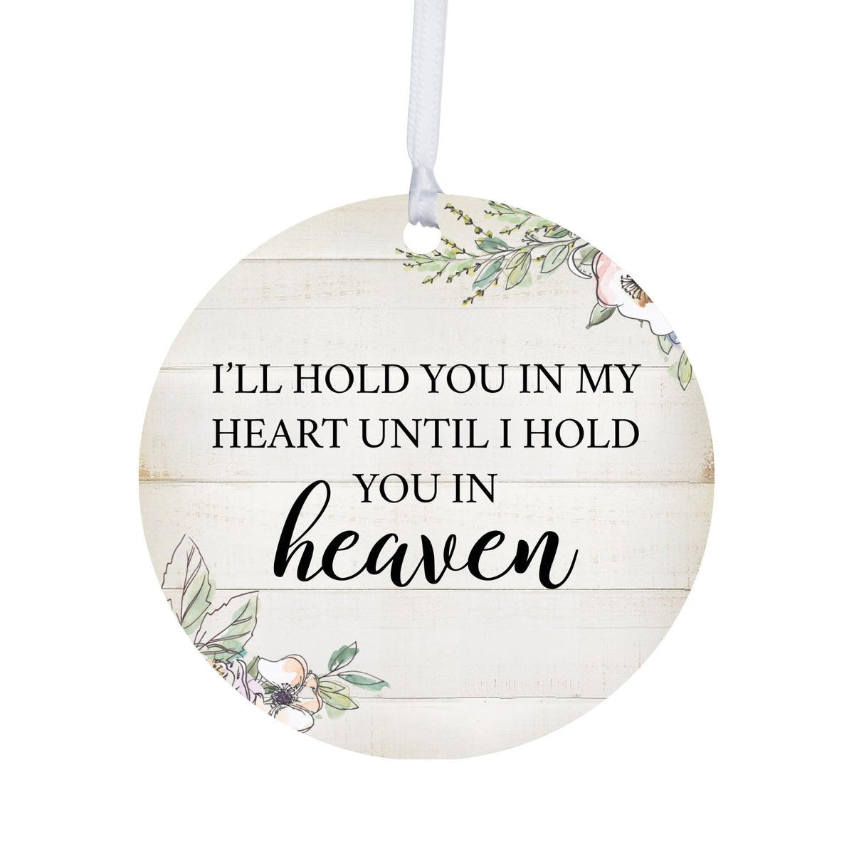 Hanging Memorial Round Ornament for Loss of Loved One - LifeSong Milestones