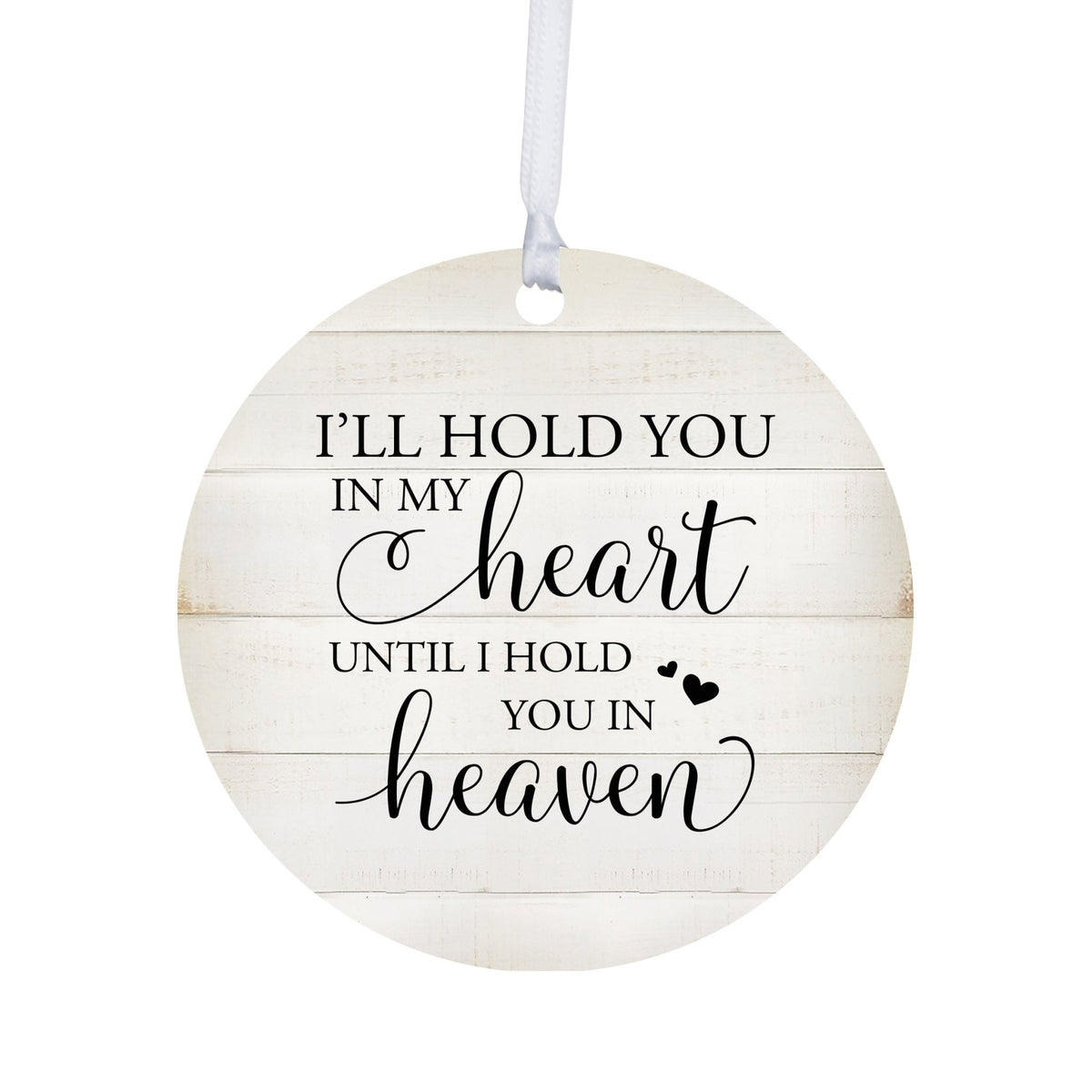 Hanging Memorial Round Ornament for Loss of Loved One - LifeSong Milestones