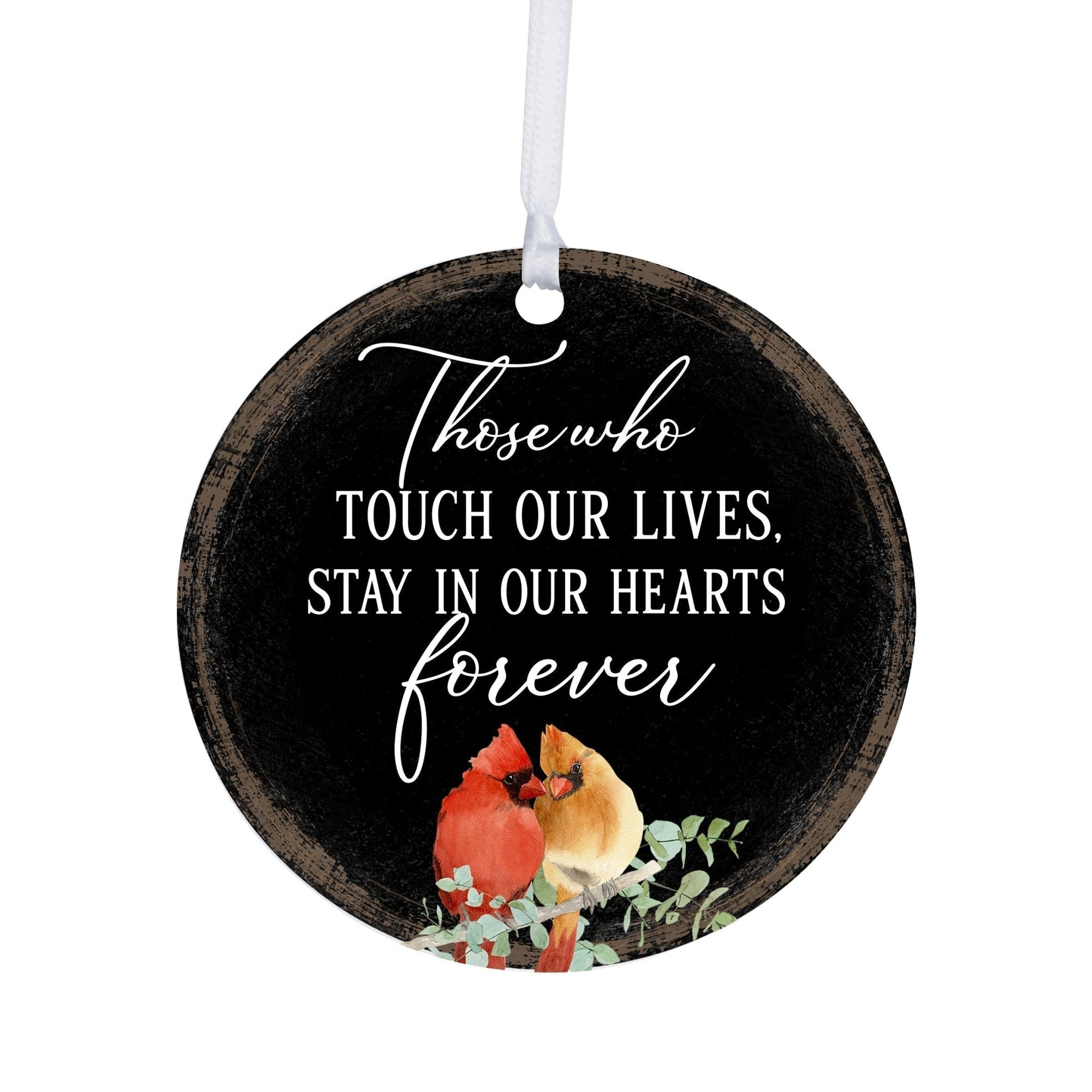 Hanging Memorial Round Ornament Signs for Sympathy Gifts - LifeSong Milestones