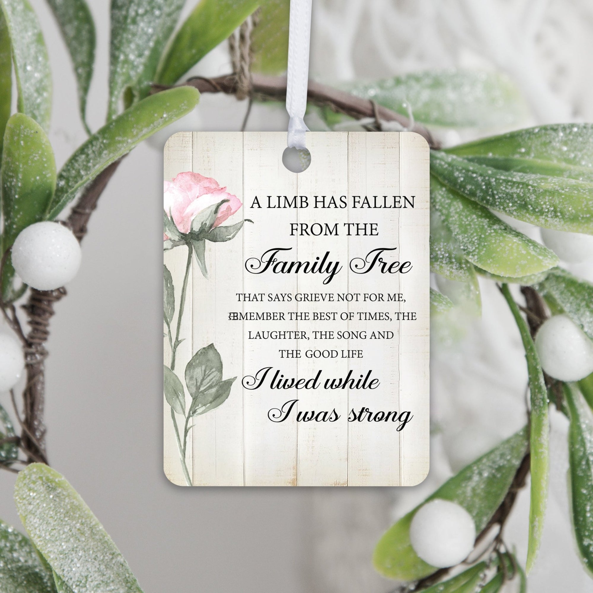 Hanging Memorial Vertical Ornament for Loss of Loved One - LifeSong Milestones