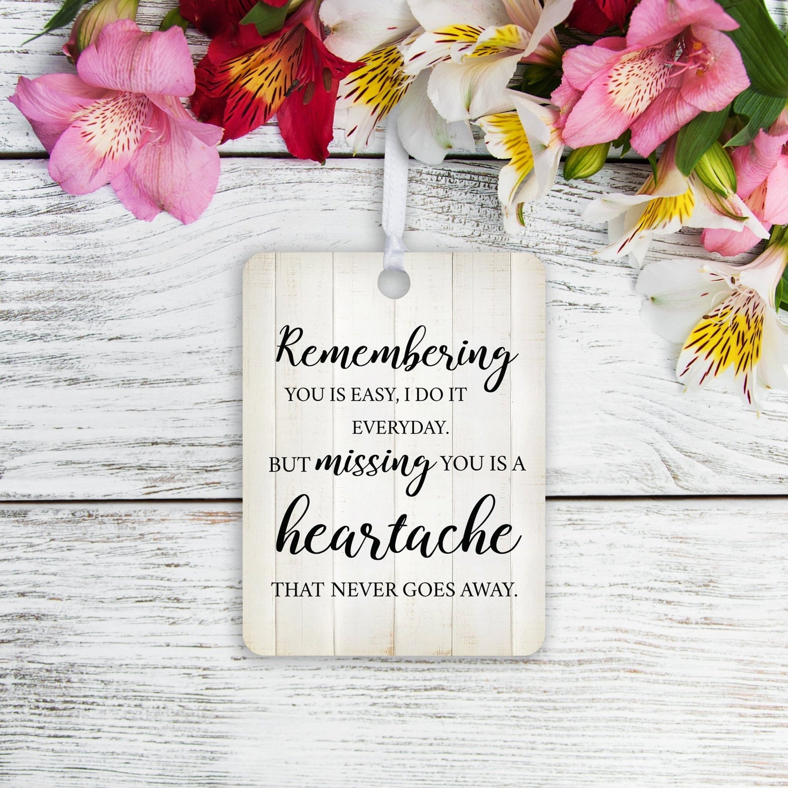 Hanging Memorial Vertical Ornament for Loss of Loved One - LifeSong Milestones