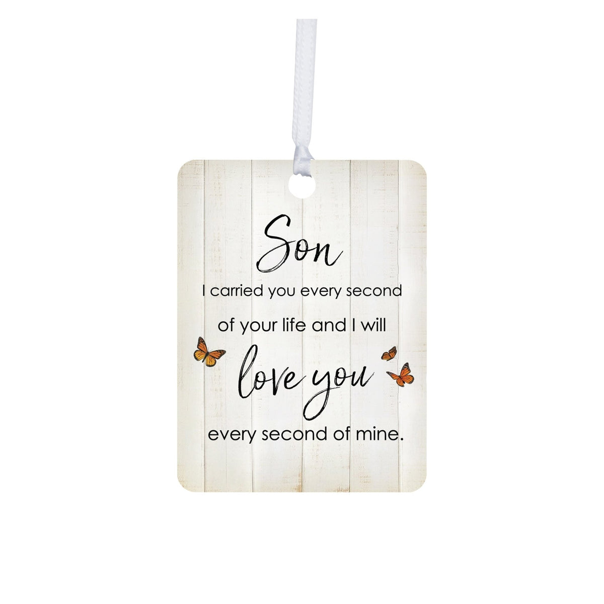 Hanging Memorial Vertical Ornament for Loss of Loved One - I Carried You Every - LifeSong Milestones
