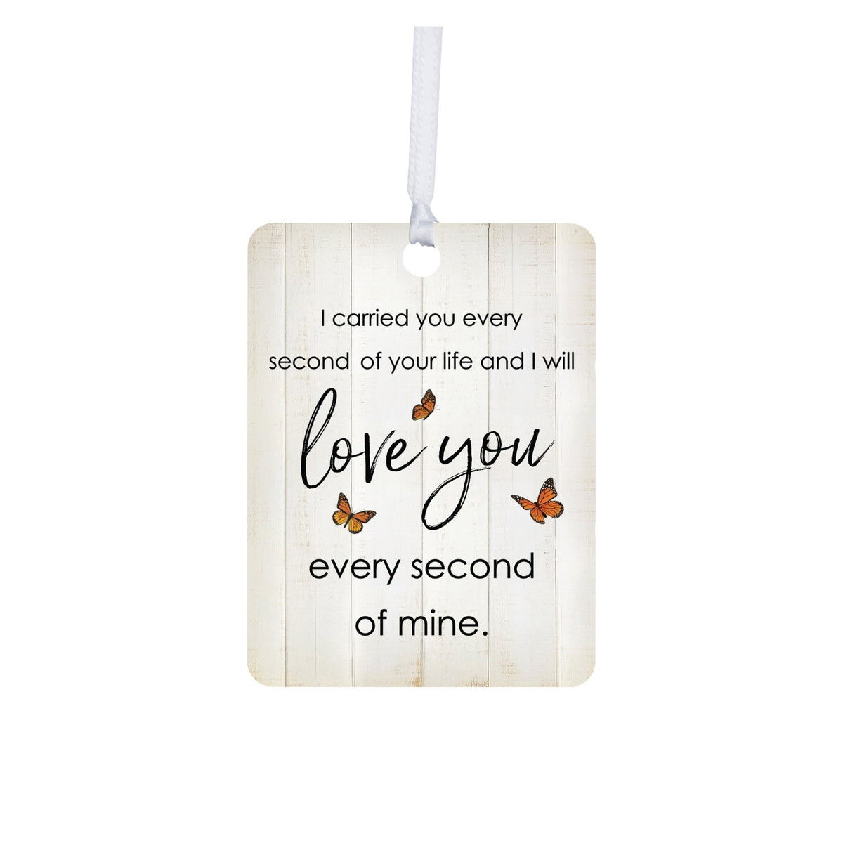 Hanging Memorial Vertical Ornament for Loss of Loved One - I Carried You Every - LifeSong Milestones