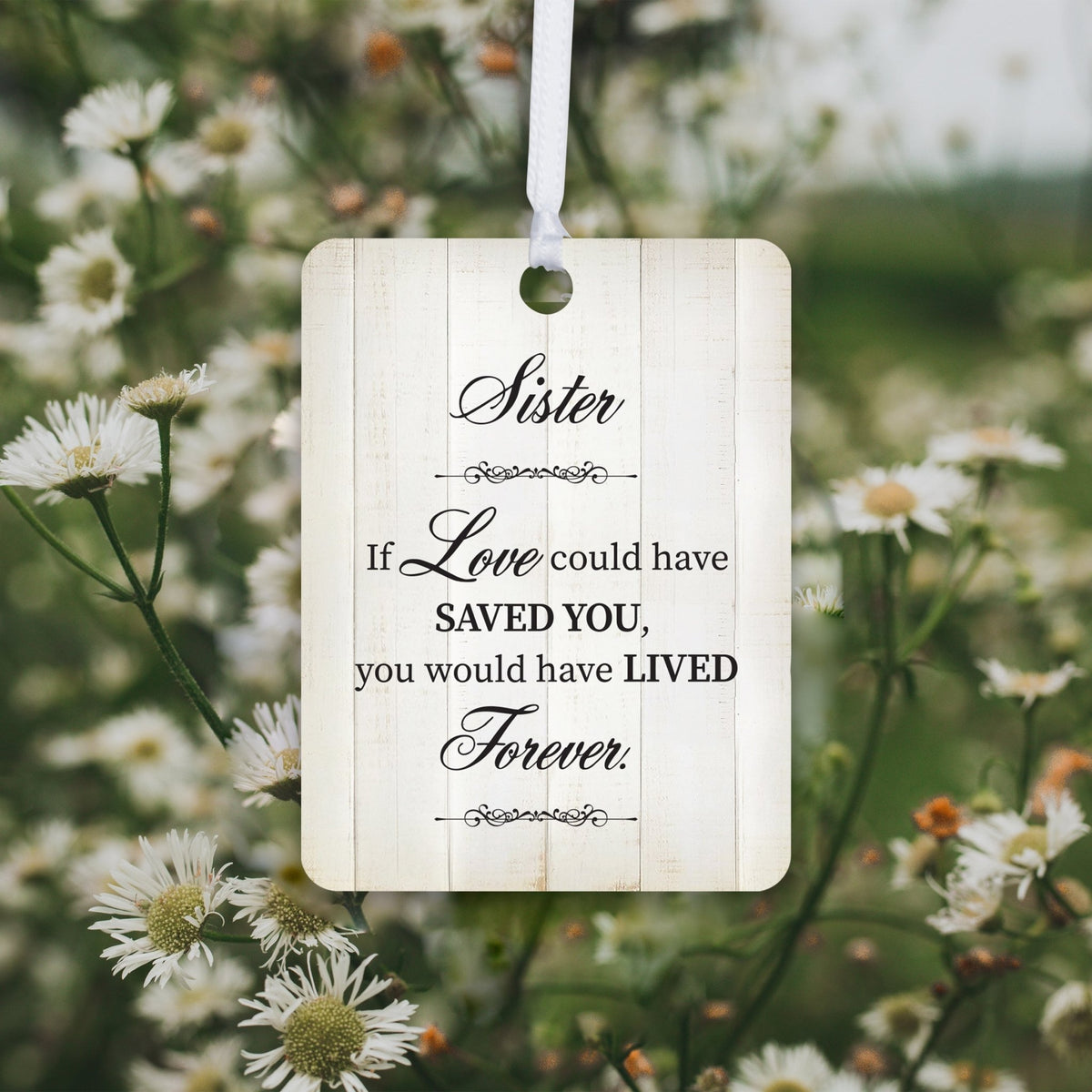 Hanging Memorial Vertical Ornament for Loss of Loved One - If Love Could - LifeSong Milestones