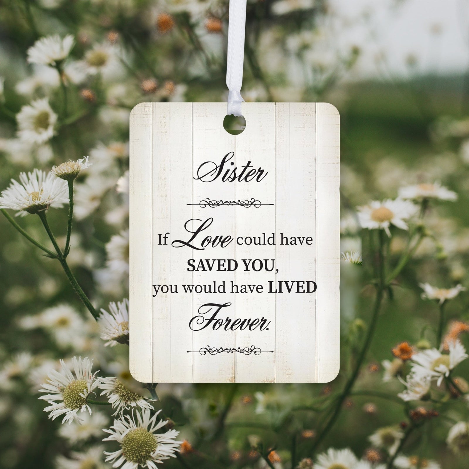 Hanging Memorial Vertical Ornament for Loss of Loved One - If Love Could - LifeSong Milestones