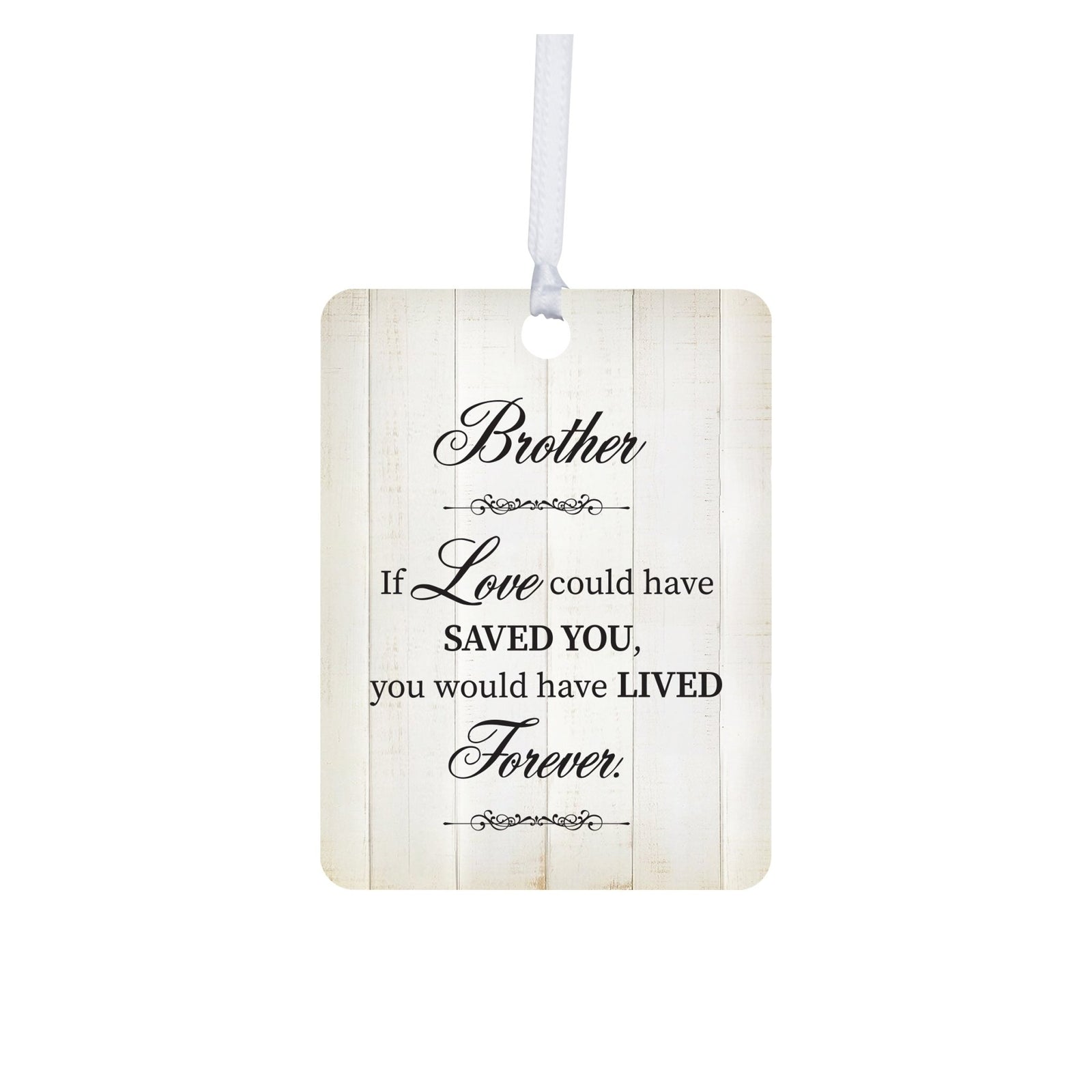 Hanging Memorial Vertical Ornament for Loss of Loved One - If Love Could - LifeSong Milestones