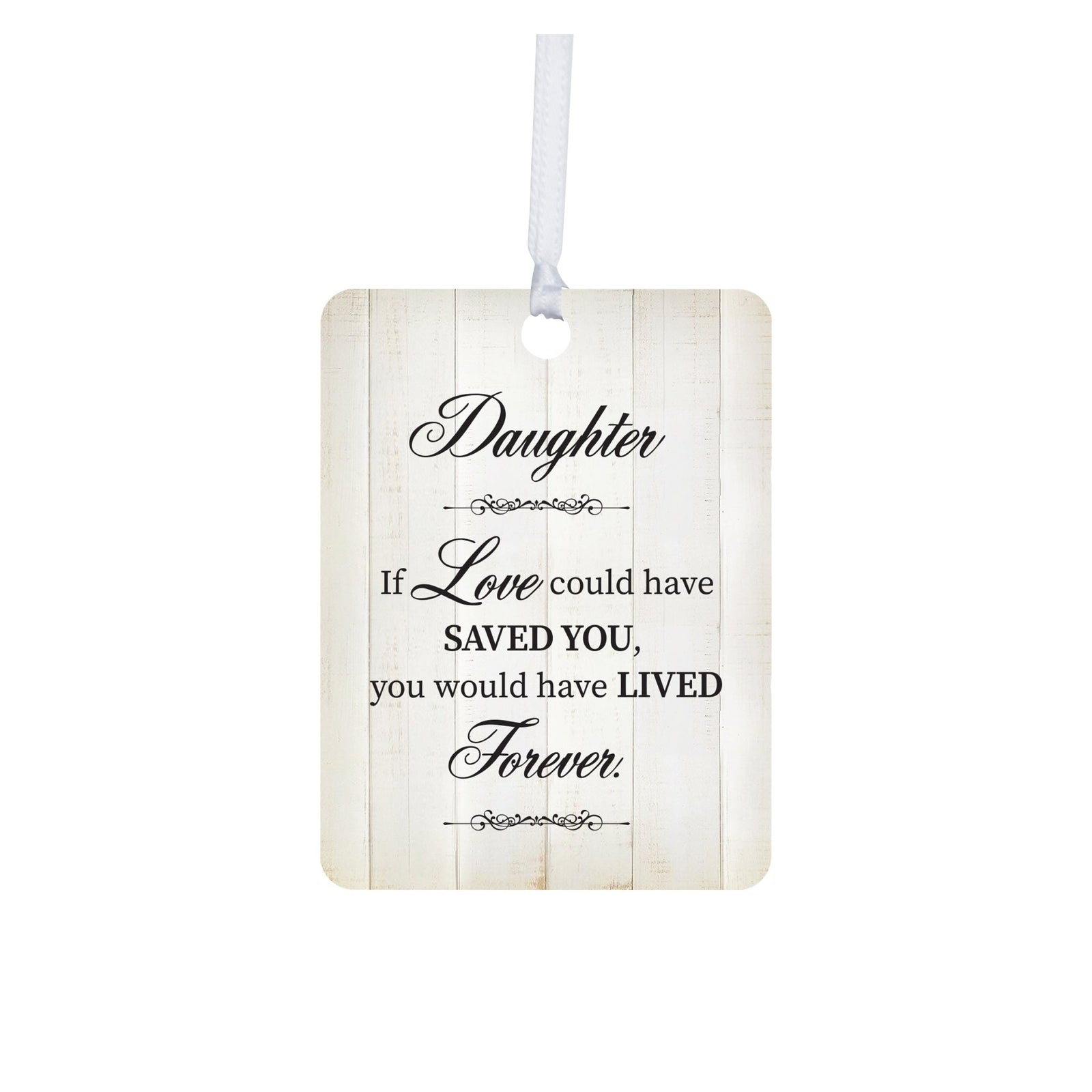 Hanging Memorial Vertical Ornament for Loss of Loved One - If Love Could - LifeSong Milestones