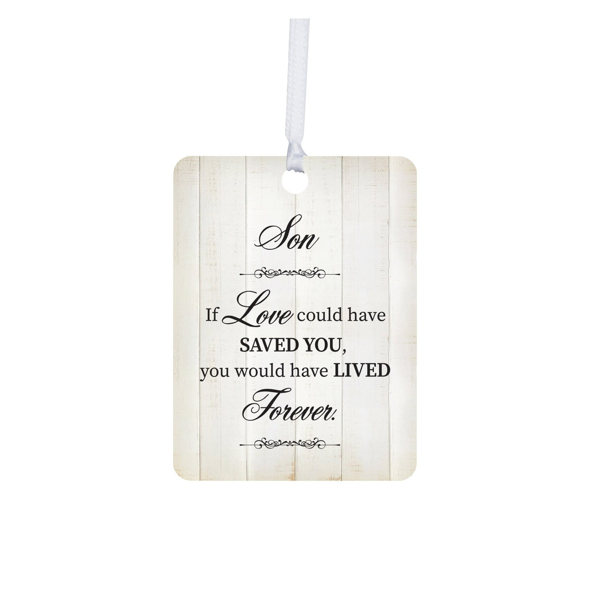 Hanging Memorial Vertical Ornament for Loss of Loved One - If Love Could - LifeSong Milestones