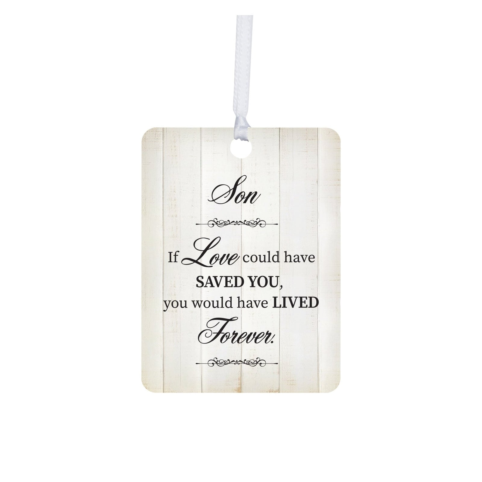 Hanging Memorial Vertical Ornament for Loss of Loved One - If Love Could - LifeSong Milestones