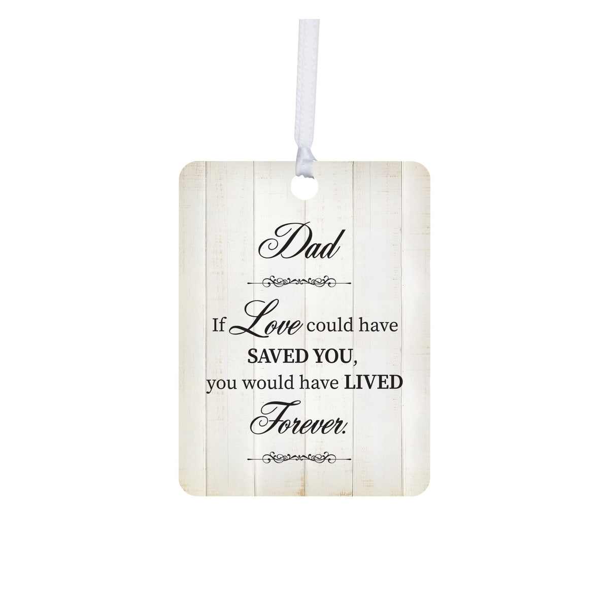 Hanging Memorial Vertical Ornament for Loss of Loved One - If Love Could - LifeSong Milestones
