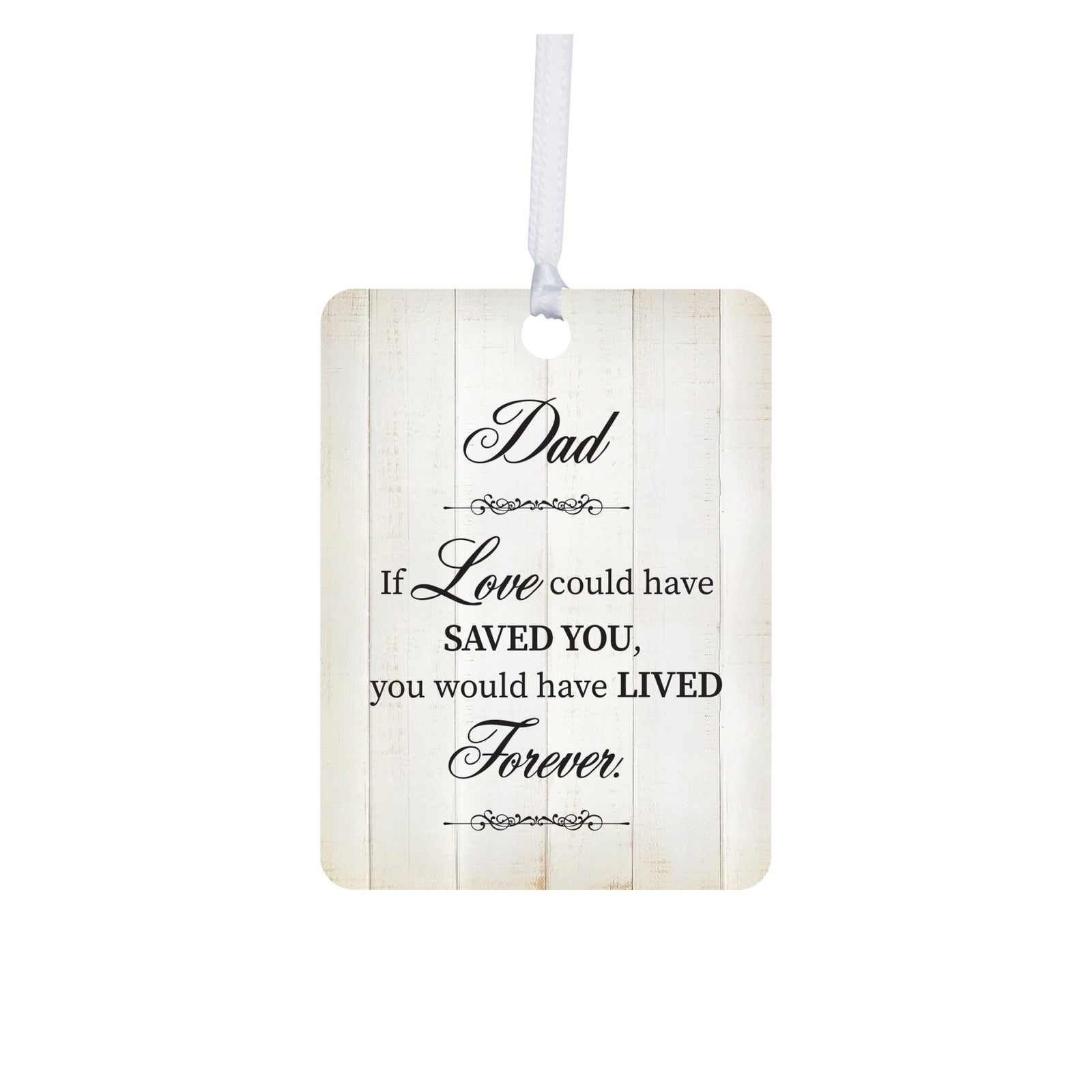 Hanging Memorial Vertical Ornament for Loss of Loved One - If Love Could - LifeSong Milestones