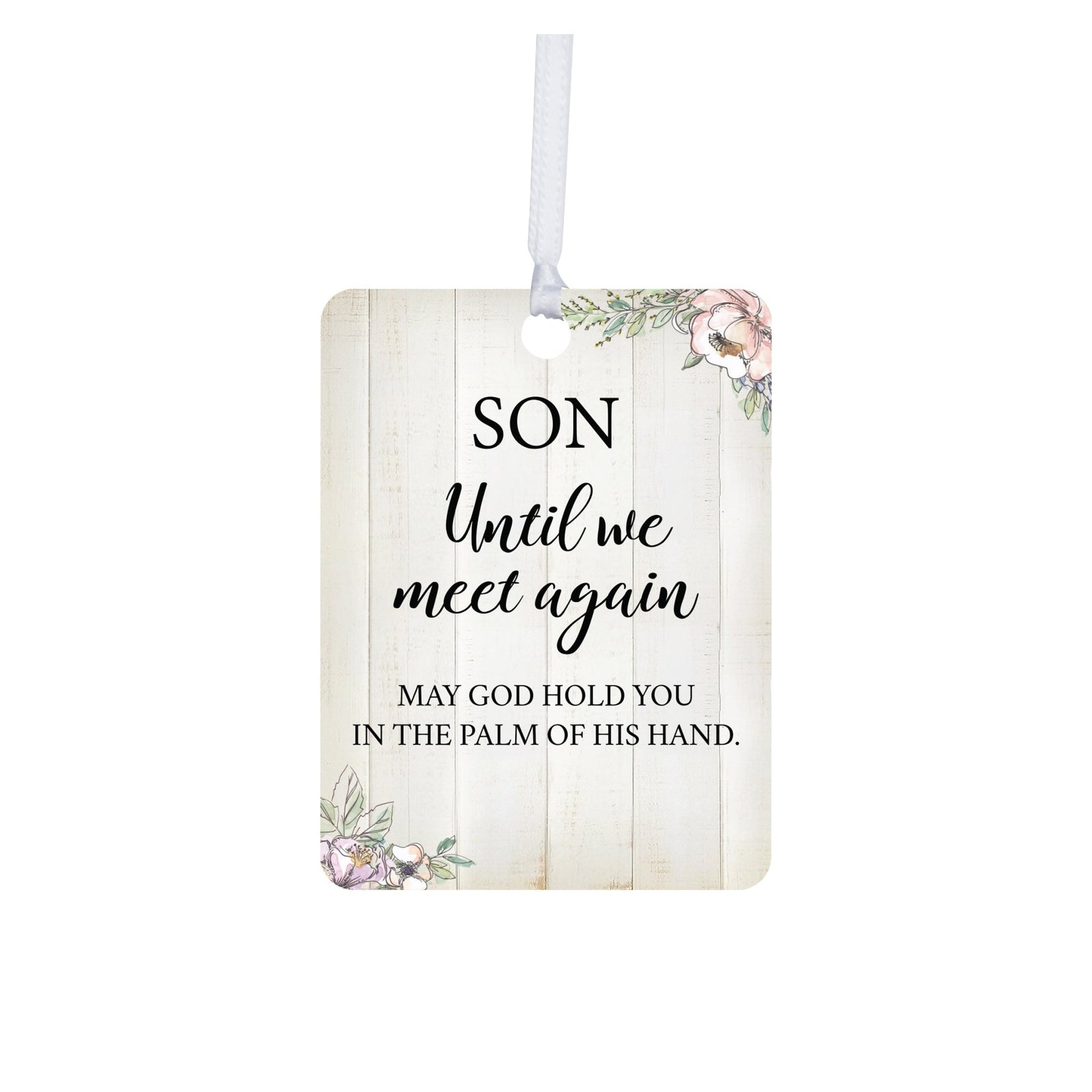 Hanging Memorial Vertical Ornament for Loss of Loved One - Until We Meet Again - LifeSong Milestones