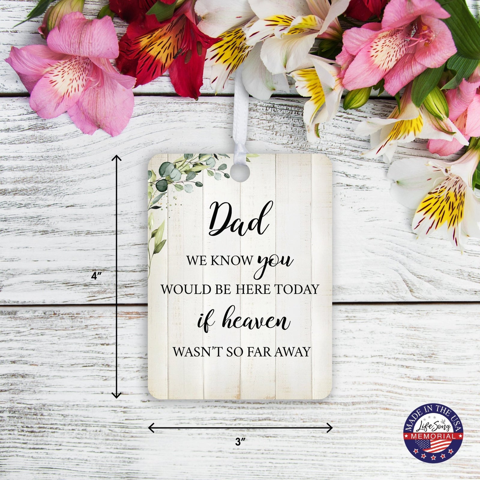 Hanging Memorial Vertical Ornament for Loss of Loved One - We Know You Would - LifeSong Milestones