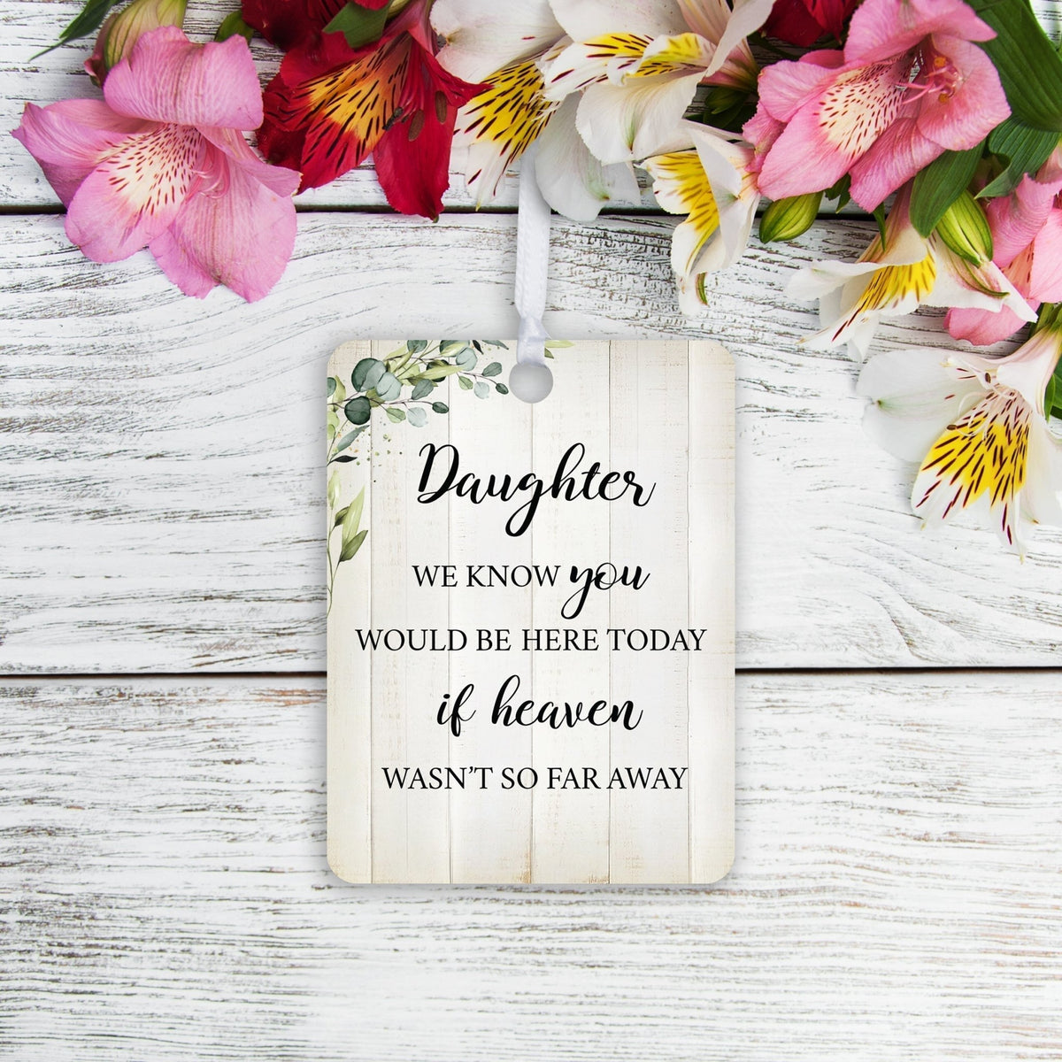 Hanging Memorial Vertical Ornament for Loss of Loved One - We Know You Would - LifeSong Milestones