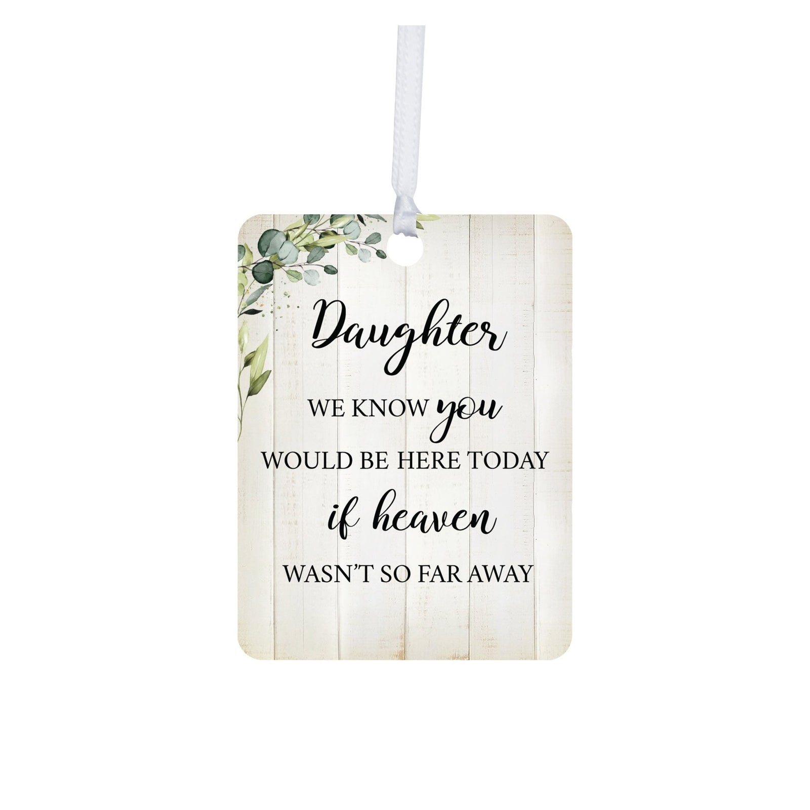Hanging Memorial Vertical Ornament for Loss of Loved One - We Know You Would - LifeSong Milestones
