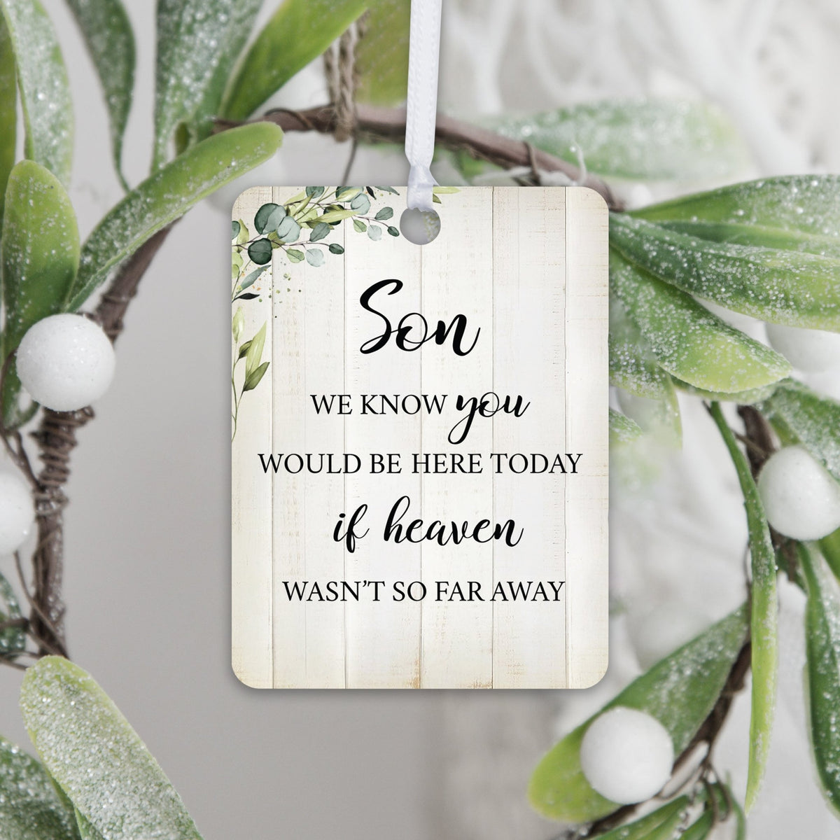 Hanging Memorial Vertical Ornament for Loss of Loved One - We Know You Would - LifeSong Milestones