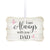 Hanging Memorial White Scalloped Ornament for Loss of Loved One - I Am Always With You - LifeSong Milestones