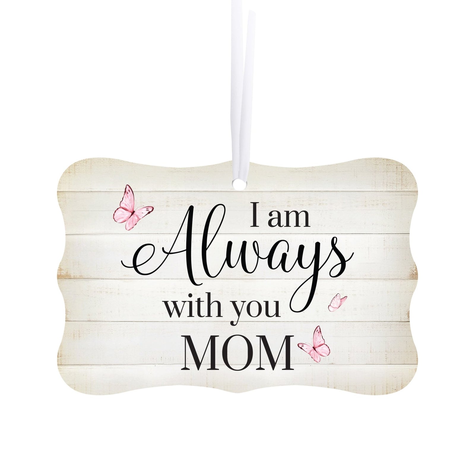 Lifesong Milestones Hanging Memorial White Scalloped Ornament for Loss of Loved One: A beautiful tribute with memorial decorations.