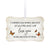 Hanging Memorial White Scalloped Ornament for Loss of Loved One - I Carried You Every Second - LifeSong Milestones