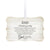Hanging Memorial White Scalloped Ornament for Loss of Loved One - I Thought Of You - LifeSong Milestones