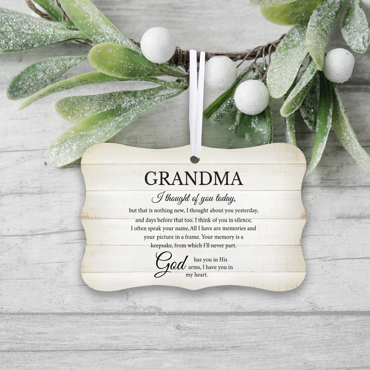 Beautiful memorial ornament with a comforting message – a cherished keepsake for those in grief