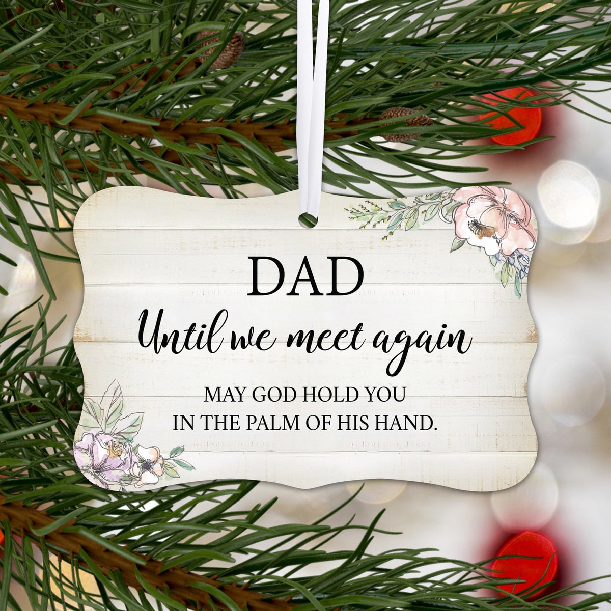 Beautiful memorial ornament with a comforting message – a cherished keepsake for those in grief