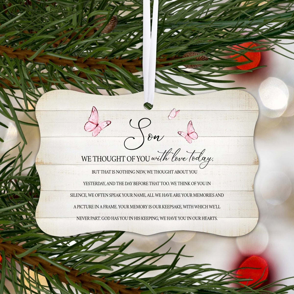 Comforting Memorial Gifts for Loss of Loved One: Lifesong Milestones Ornament.