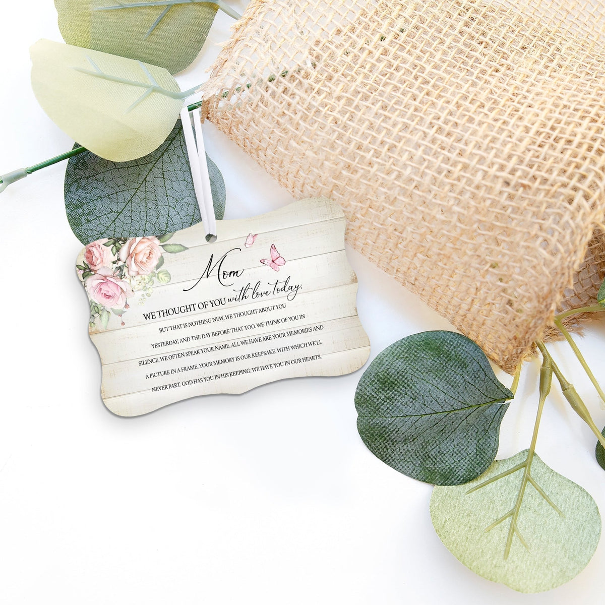 Beautiful memorial ornament with a comforting message – a cherished keepsake for those in grief