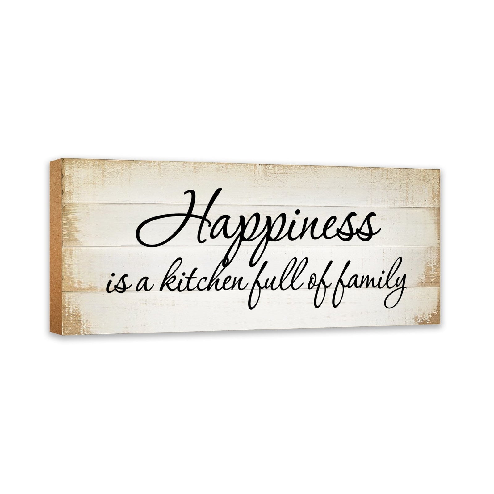Inspirational Wooden Wall Hanging Plaque Kitchen Home Décor For All Season Decoration Happiness Is A Kitchen