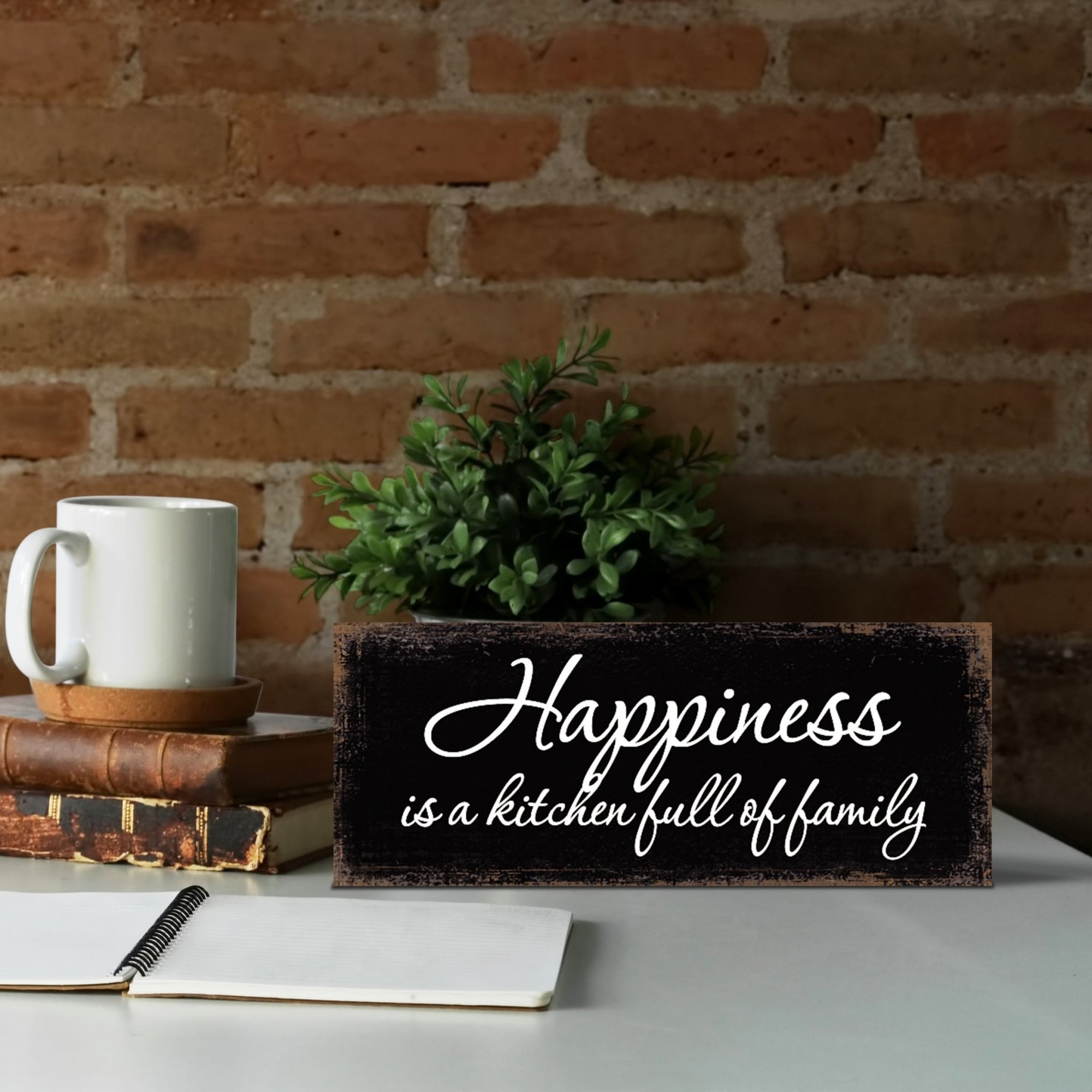 Happiness Is A Kitchen Inspirational Wooden Wall Hanging Plaque Kitchen Home Décor For All Season Decoration - LifeSong Milestones