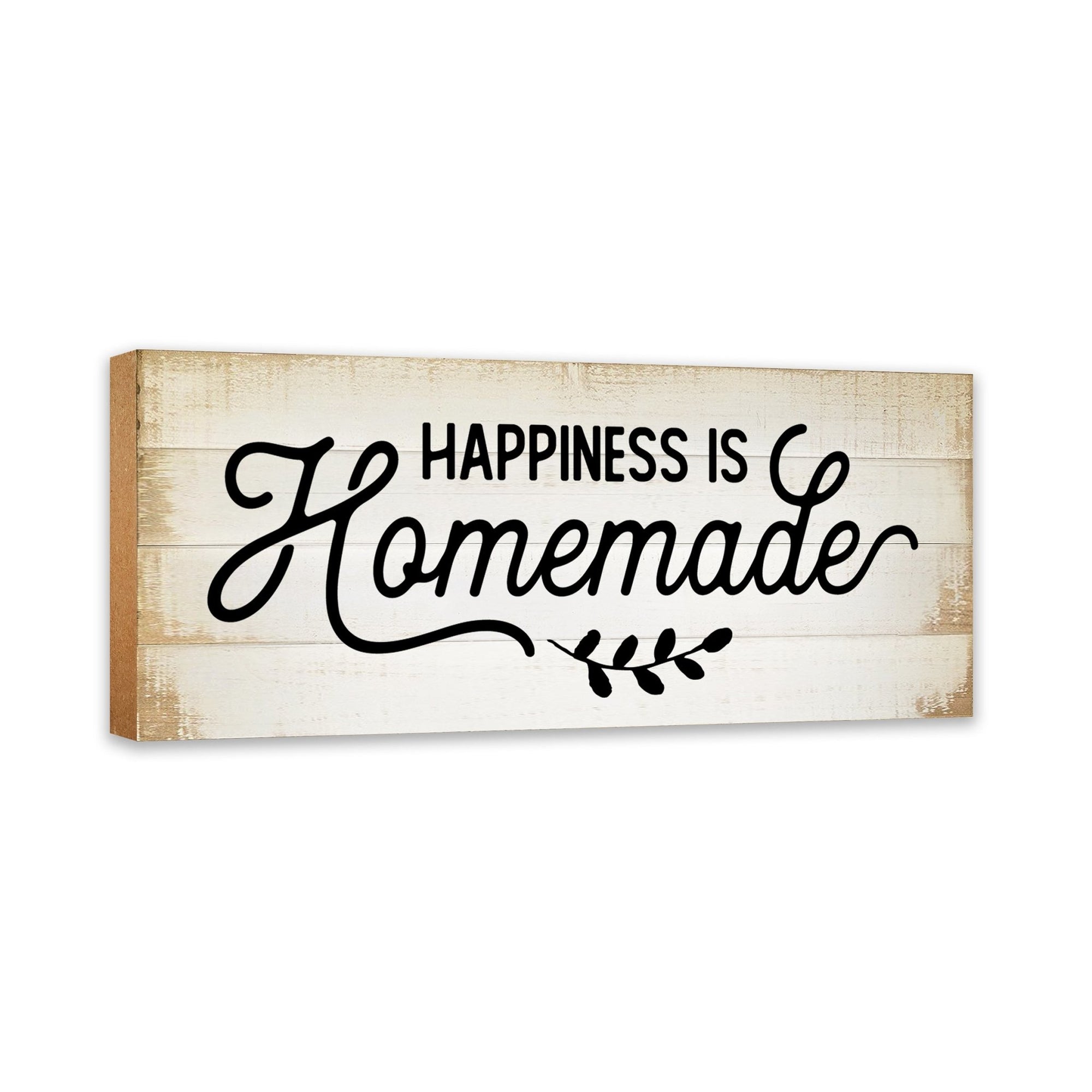 Inspirational Wooden Wall Hanging Plaque Kitchen Home Décor For All Season Decoration Happiness Is Homemade 