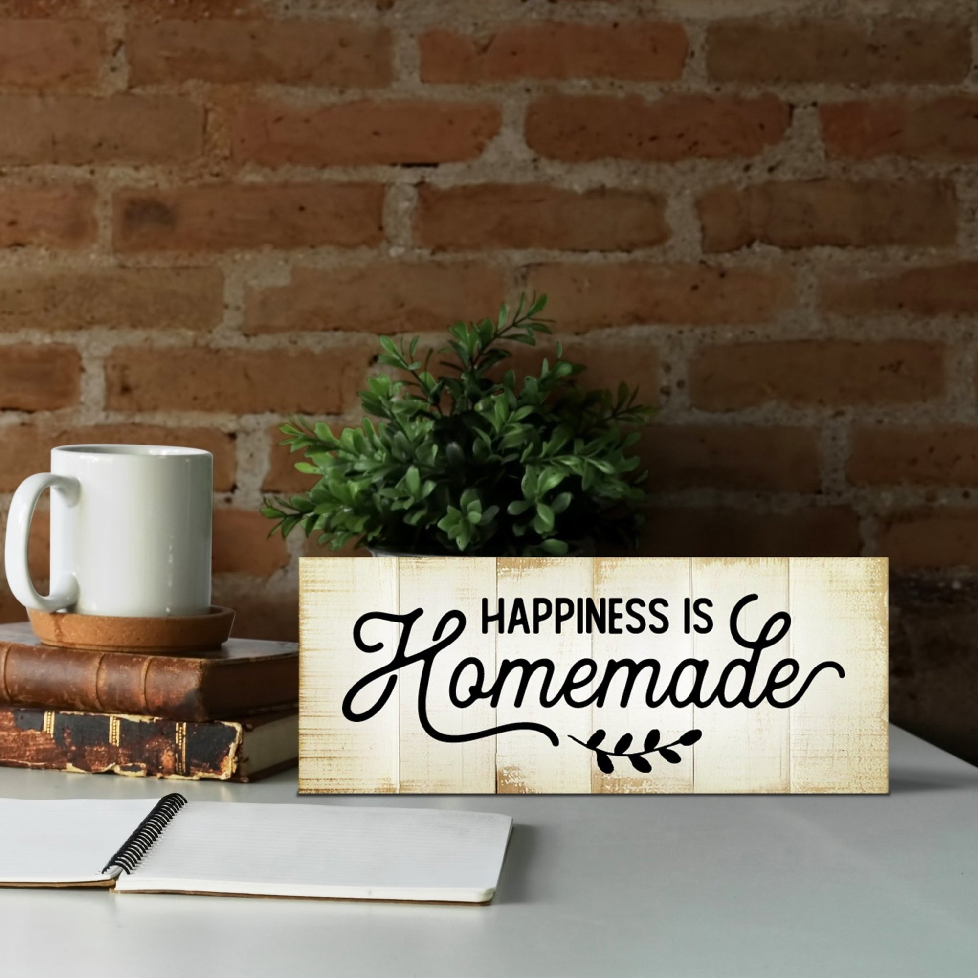 Happiness Is Homemade Inspirational Wooden Wall Hanging Plaque Kitchen Home Décor For All Season Decoration - LifeSong Milestones