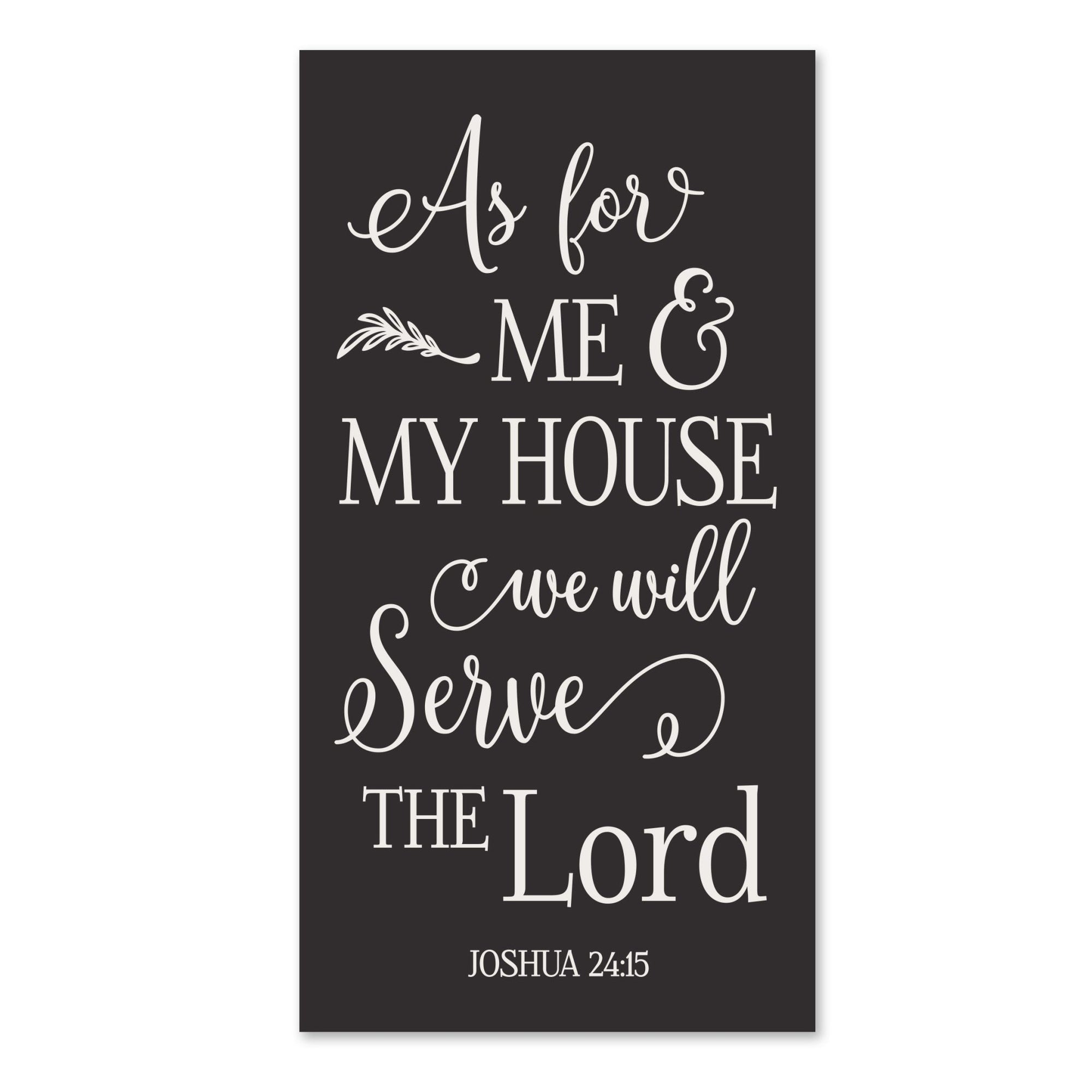 Home and Family Plaques Wall Home Decor - As For Me and My House - LifeSong Milestones