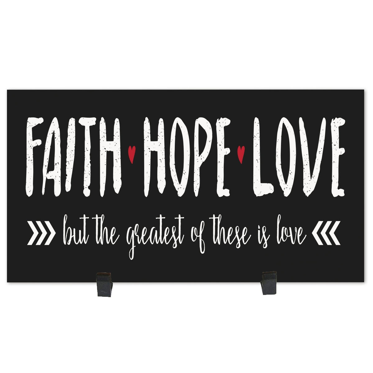Home and Family Plaques Wall Home Decor - Faith Hope Love - LifeSong Milestones