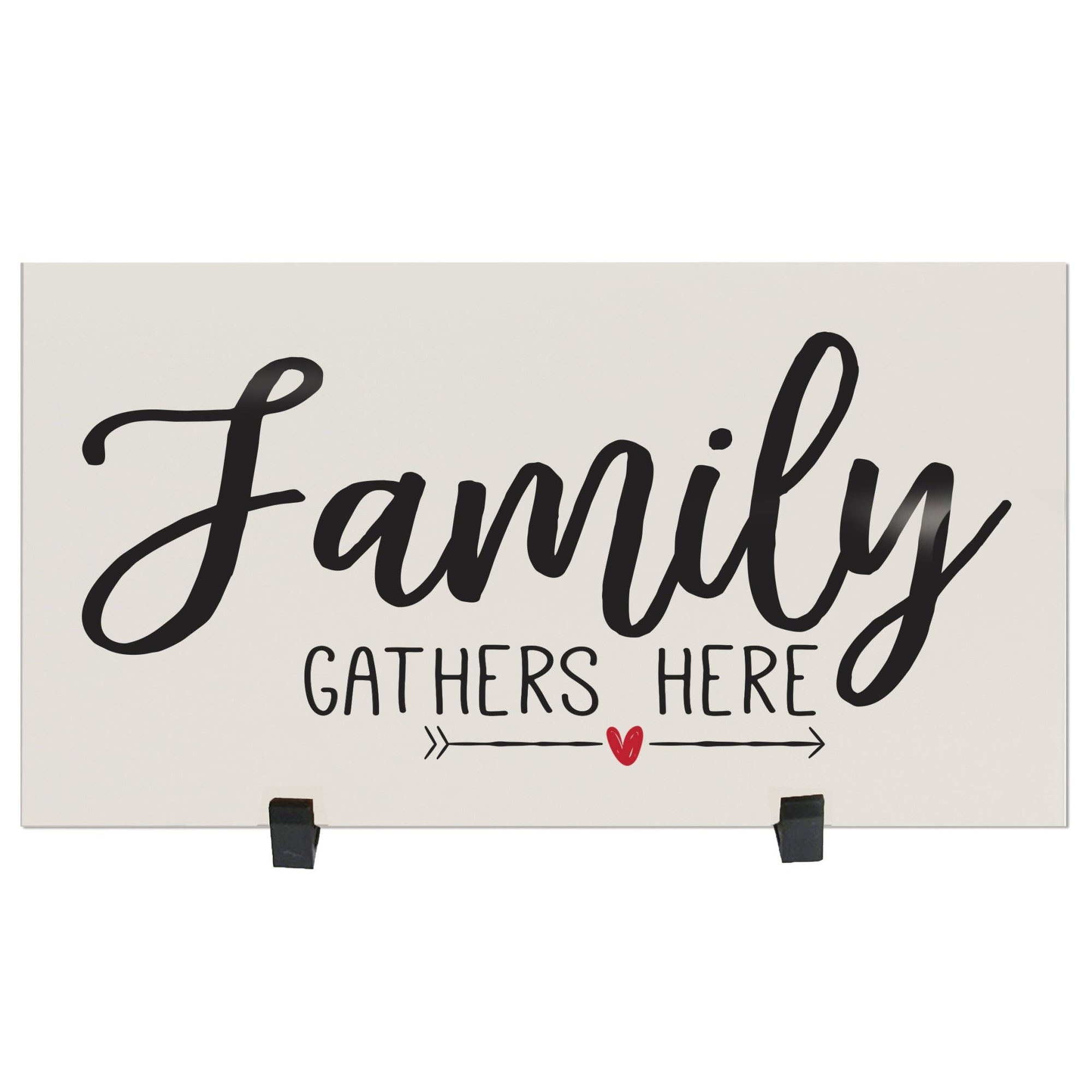 Home and Family Plaques Wall Home Decor - Family Gathers Here - LifeSong Milestones