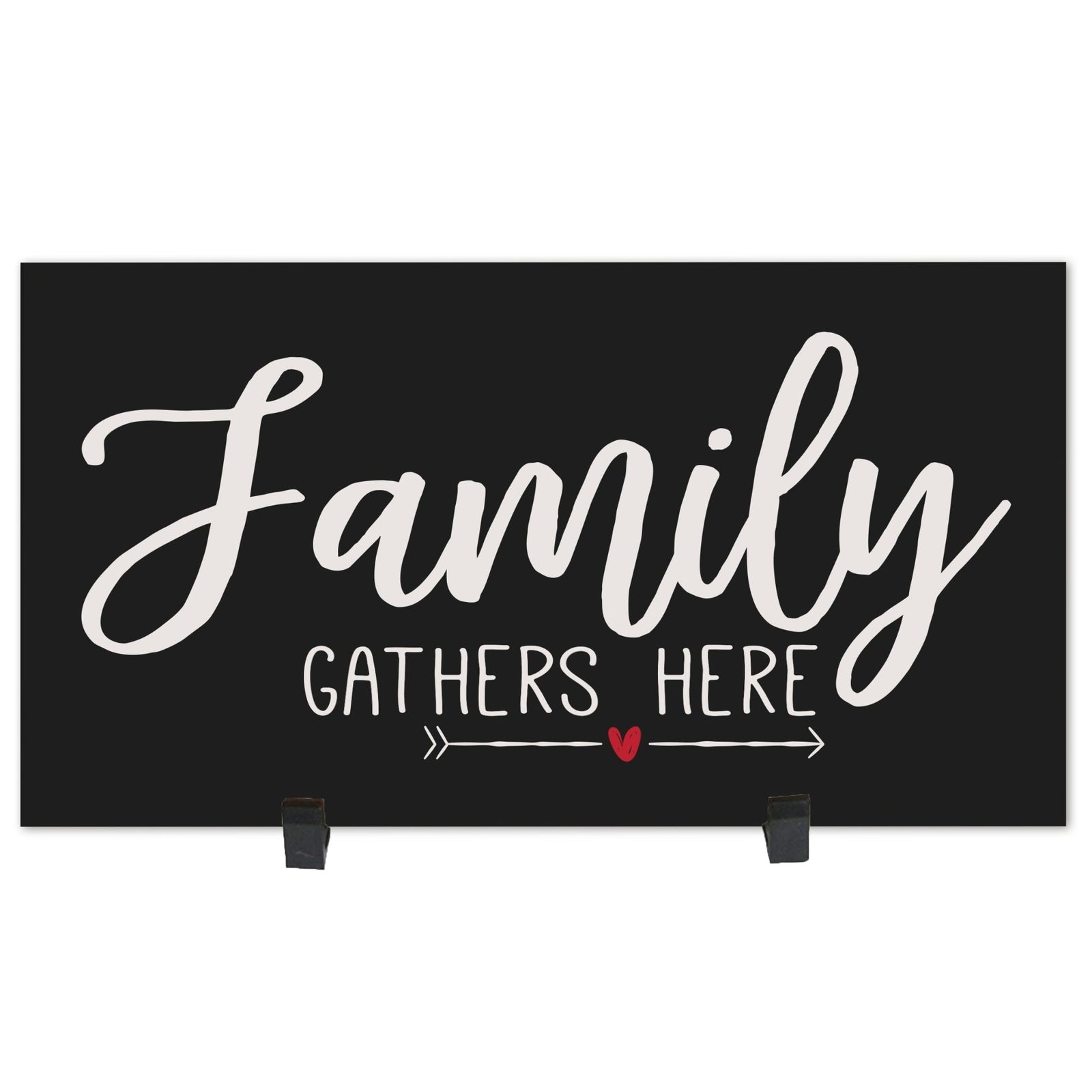 Home and Family Plaques Wall Home Decor - Family Gathers Here - LifeSong Milestones